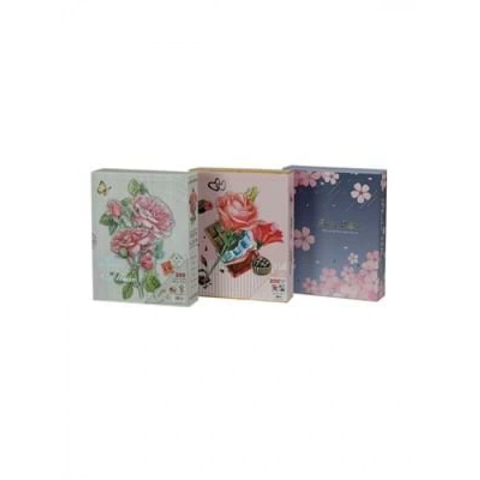 3E Grup - Taros 10x15 Cm Çiçek Desen Fotoğraf Albümü 100 Lü 4963-9311
