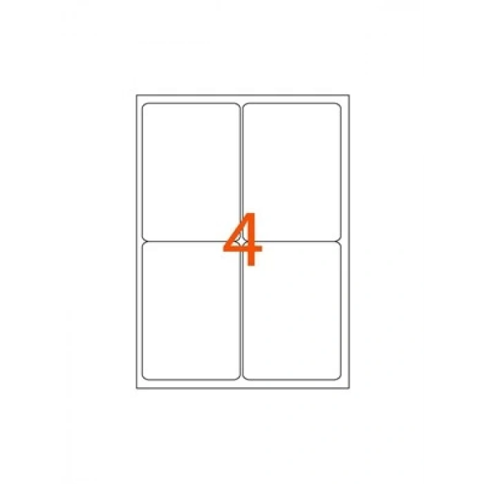 3E Grup - Tekno 99.1x139 Mm Laser Etiket 400lü Bk-2004