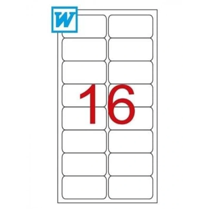 3E Grup - Tekno 99.1x34 Mm Laser Etiket 100 Lü Bk-2016