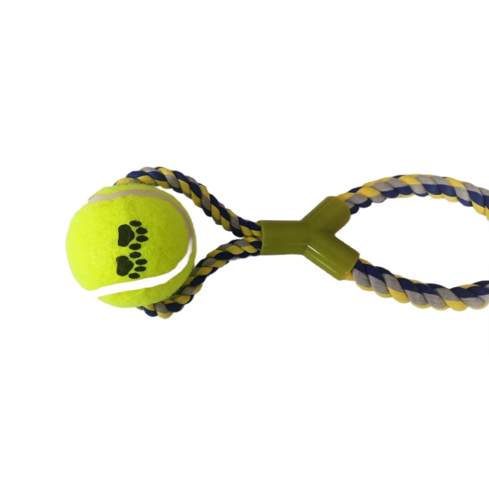 3E Grup - Tenis Toplu Y Şekilli Köpek Oyuncağı 7-27 cm Mavi