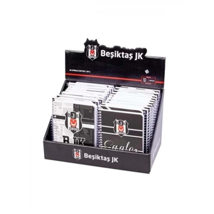 3E Grup - Timon Beşiktaş A6 Karton Kapak Spiralli Defter Çizgili 72 Yp 591711