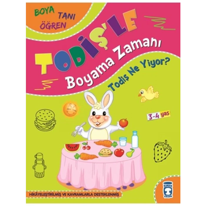 3E Grup - Todişle Boyama Zamanı- Todiş Ne Yiyor? - Timaş Yayınları