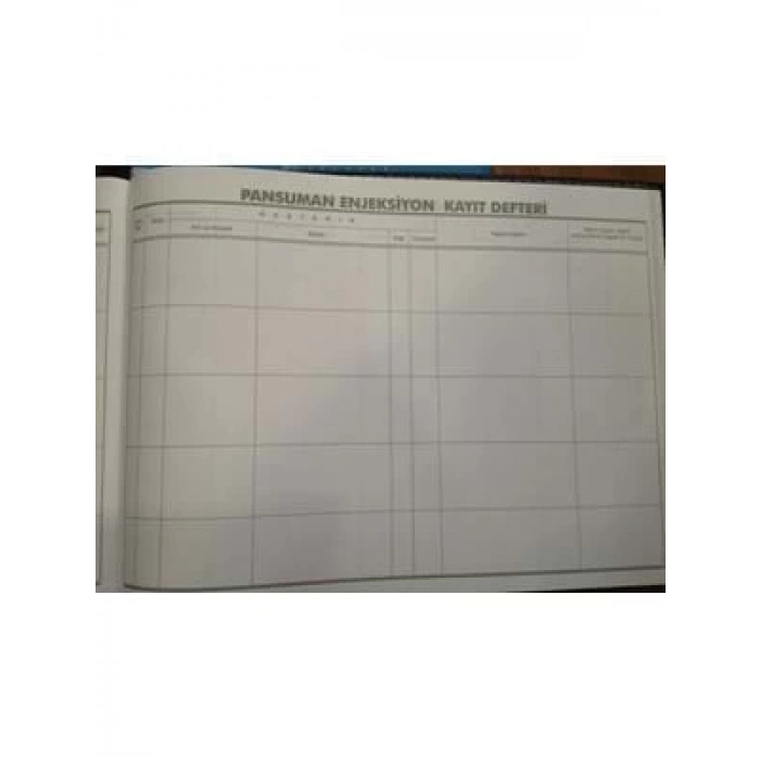 3E Grup - Turkuaz Pansuman Enjeksiyon Kayıt Defteri 400yp