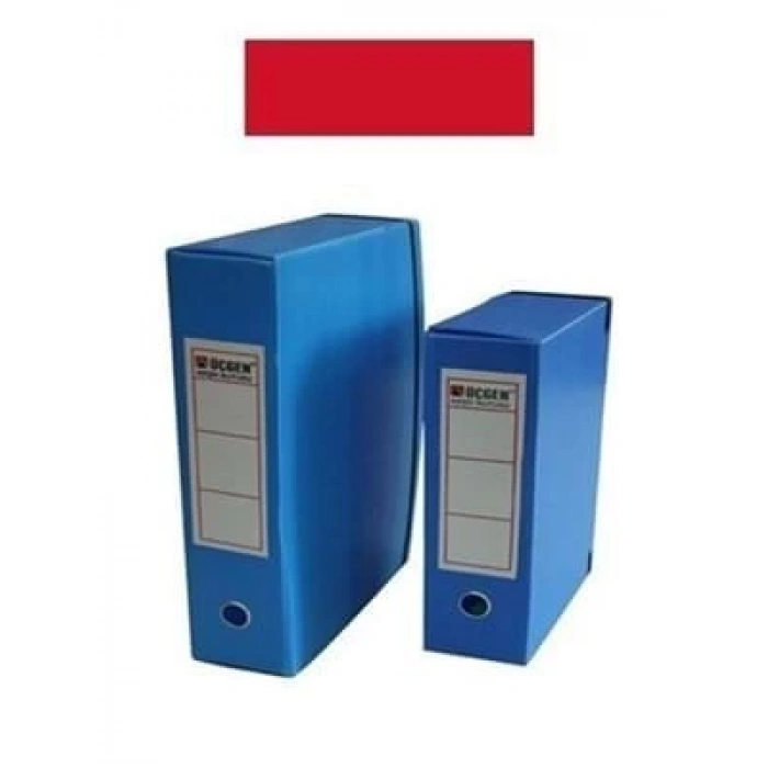 3E Grup - Üçgen Proje Kutusu 24x32x9 Geniş Kırmızı