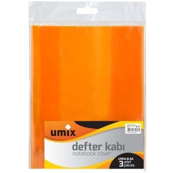 3E Grup - Umix A4 Defter Kabı Sarı 3 Lü U1914-b