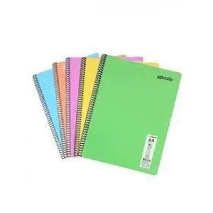 3E Grup - Umur Mynote Flex Neon A4 Pp Kapak Spiralli Defter Kareli 80 Yp Mfxne-a480-k