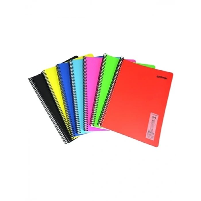 3E Grup - Umur Mynote Flex Neon A5 Pp Kapak Spiralli Defter Çizgili 80 Yp Mfxne-a580-ç