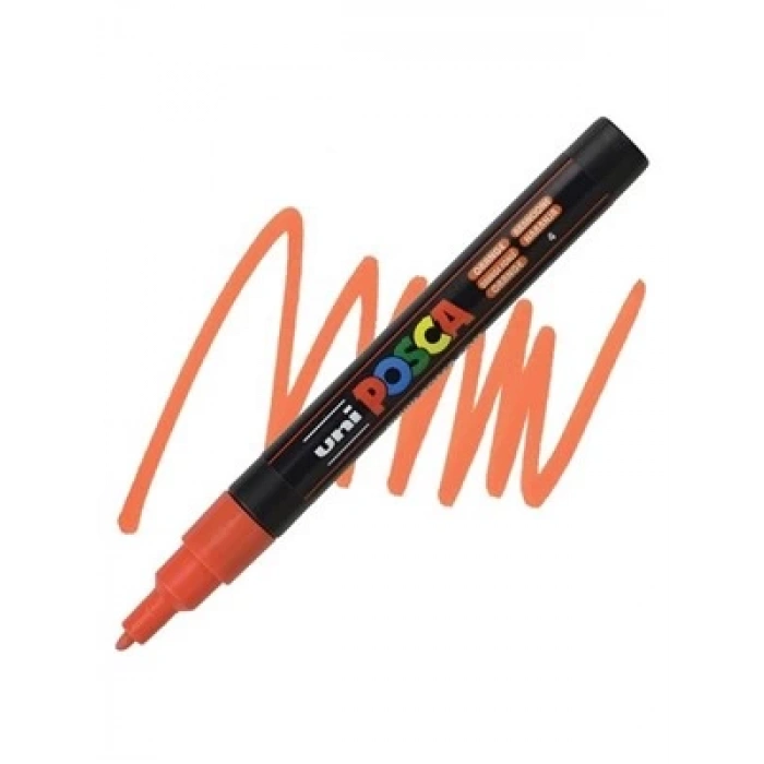 3E Grup - Uni Posca 0.9-1.3 Su Bazlı Poster Markörü Orange Pc-3m