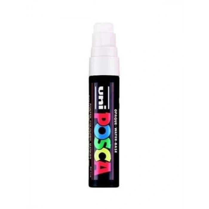 3E Grup - Uni Posca 15.0 Su Bazlı Poster Markörü Whıte Pc-17k