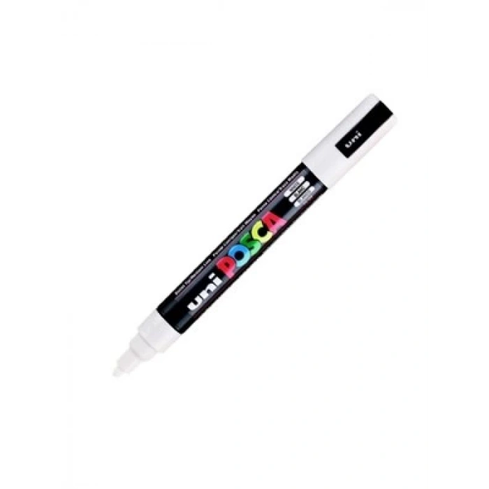 3E Grup - Uni Posca 1.8-2.5 Su Bazlı Poster Markörü Whıte Pc-5m