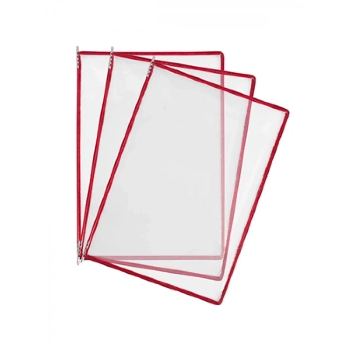 3E Grup - Unıversal A4 Askılı Evrak Şömizi Dikey Kırmızı 001