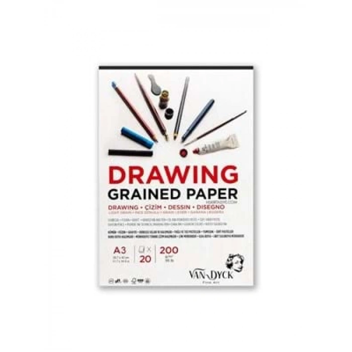3E Grup - Van Dyck A3 200 Gr 20sy Akvamix Microperforeli Resim Bloğu Vd300003
