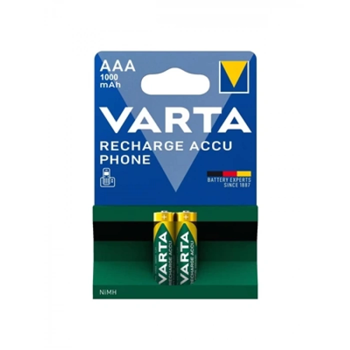3E Grup - Varta Aaa 1000mah Şarjlı Pil 2li