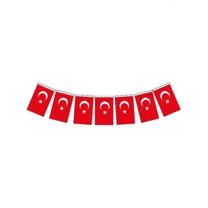 3E Grup - Vatan Kağıt İpli Orta Boy Bayrak 50 Li 807-808