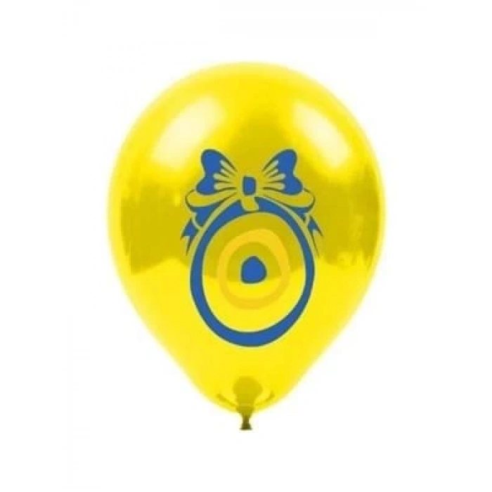 3E Grup - Vatan Nazar Boncuklu Sarı Balon 100 Lü