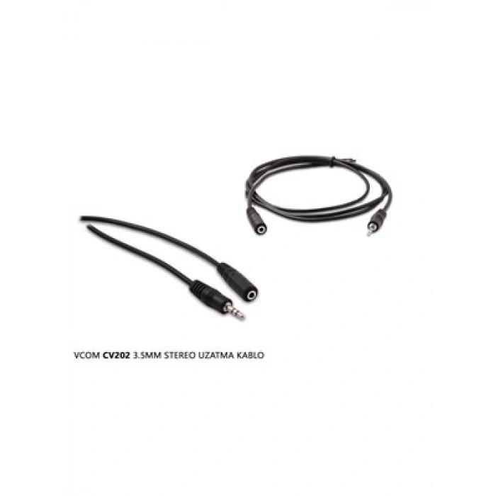 3E Grup - Vcom Cv202-3.0 3 Metre 3.5 Mm Stereo Uzatma Kablosu