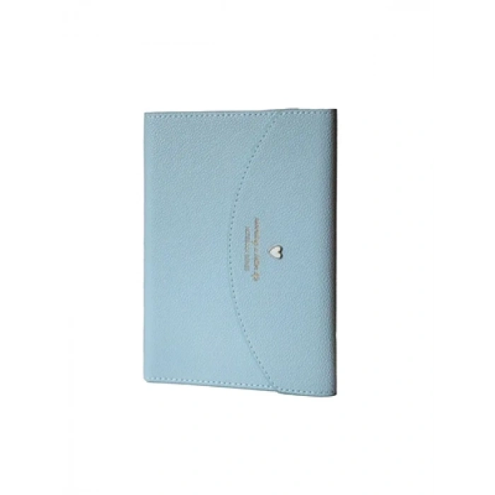 3E Grup - Victorias Journals A6 Mekanizmalı İvory Çizgili Defter Mavi 96 Yp 124-1040