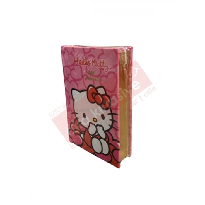 3E Grup - Victorias Journals A7 Hello Kitty Çizgili Günlük 368 Sayfa 525-1989
