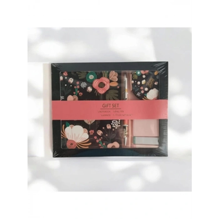 3E Grup - Victorias Journals Gift Set 13x18 128 Syf Sert Kapak Defter+ayna+tük.kalem+postit 124-2077