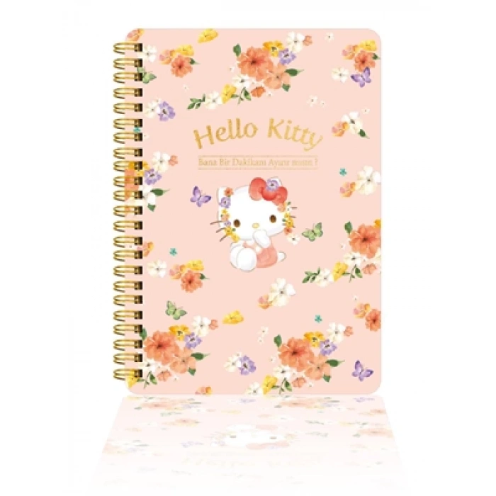 3E Grup - Victorias Journals Hello Kitty 14x20 Sert Kap.spiralli Günlük 524-1893