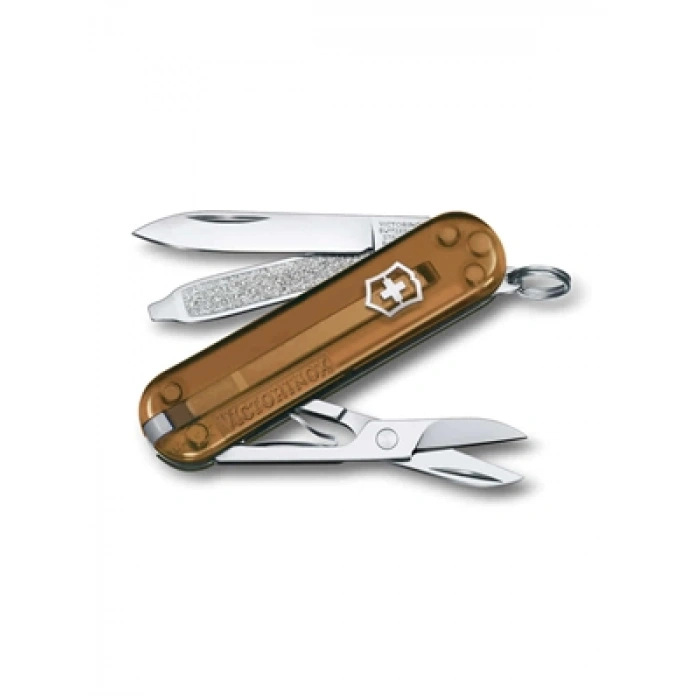 3E Grup - Victorinox Çakı Classıc Chocolate Fudge Şeffaf Kahverengi Vt0.6223.t55g