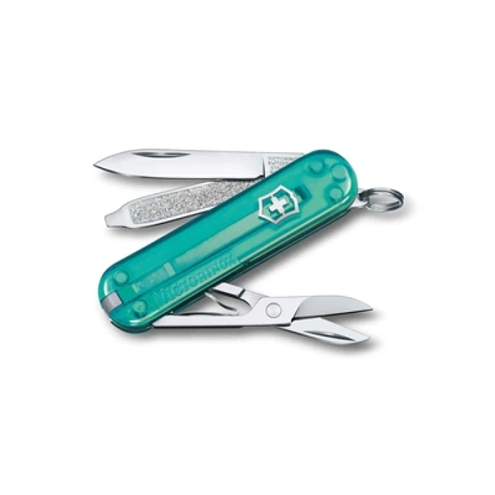 3E Grup - Victorinox Çakı Classıc Tropıcal Surf Şeffaf Turkuaz Vt0.6223.t24g