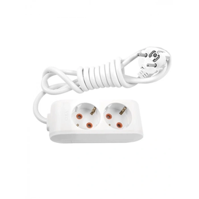 3E Grup - Viko 90113205 Multı-let 2li 5 Metre Topraklı Grup Priz