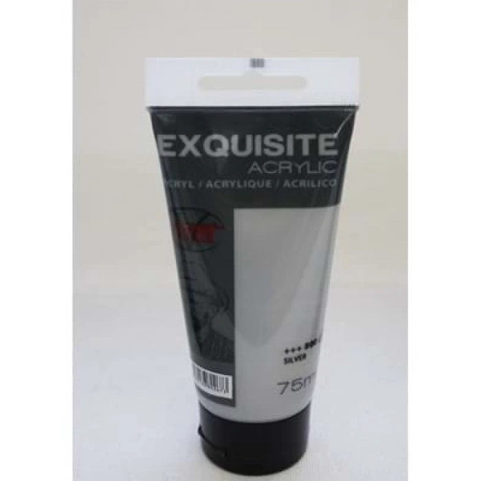 3E Grup - Vıncent Exquısıte 75 Ml Akrilik Boya Silver 800