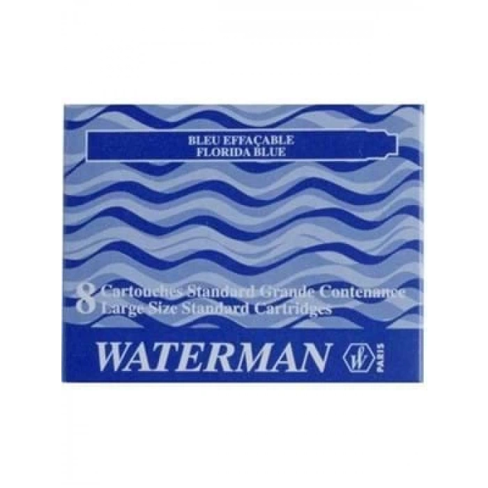 3E Grup - Waterman Kartuş 8li Mavi S0110860