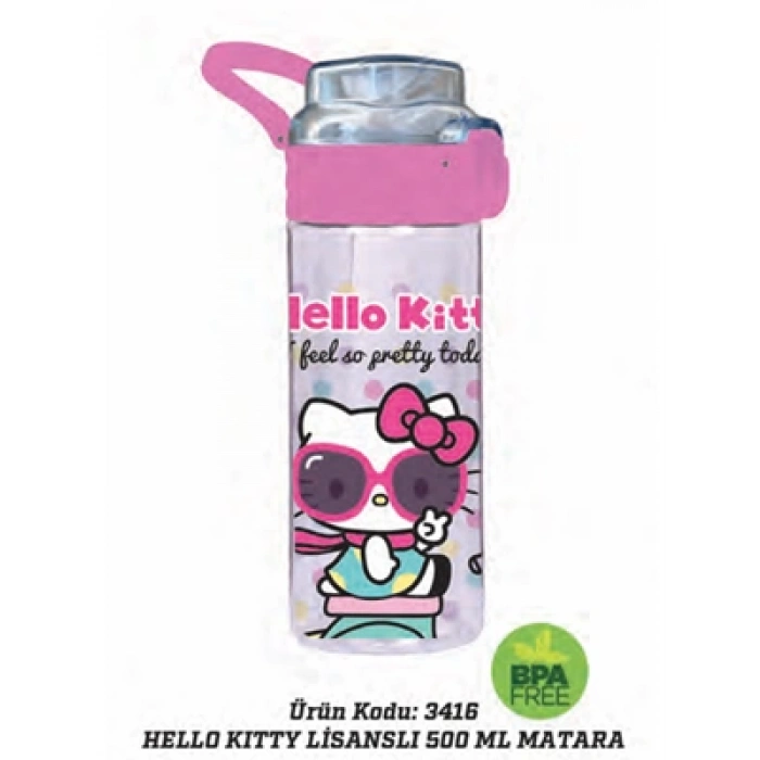 3E Grup - Wiggle Hello Kitty 500 Ml Matara 3416