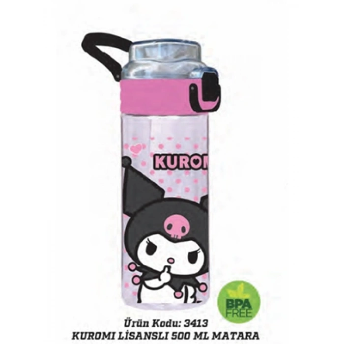 3E Grup - Wiggle Kuromi 500 Ml Matara 3413
