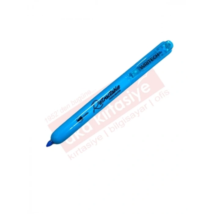 3E Grup - Wrıtech W-805s Basmalı Fosforlu Kalem Neon Mavi 15326025