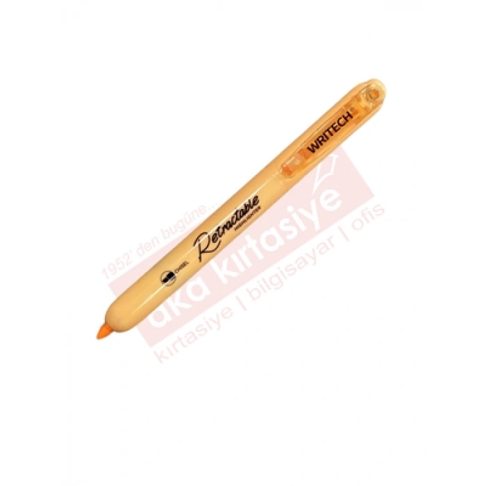 3E Grup - Wrıtech W-805s Basmalı Fosforlu Kalem Pastel Açık Turuncu 15326032