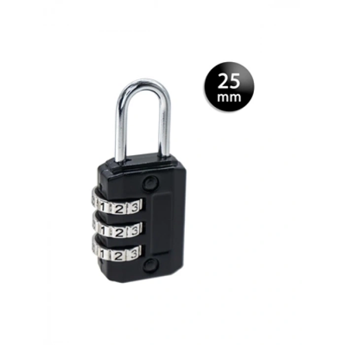 3E Grup - Ymk Ymk-1325 25 Mm Vakumlu Asma Kilit Siyah