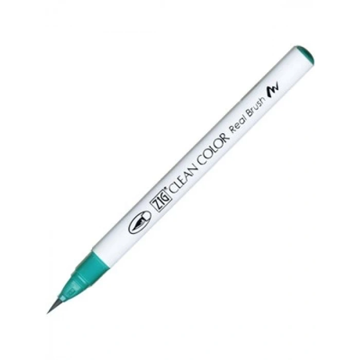 3E Grup - Zig 6000at Clean Color Real Brush Callıgraphy Kalemi 042 Turquoıse Green