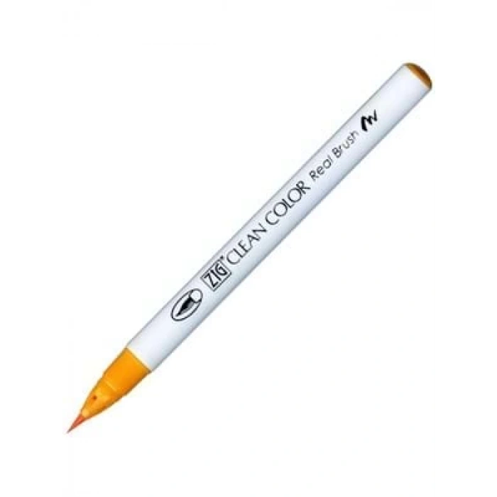 3E Grup - Zig 6000at Clean Color Real Brush Callıgraphy Kalemi 0552 Brıght Yellow