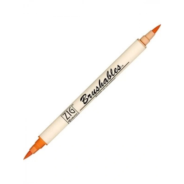 3E Grup - Zig Ms-7700 Brushables Çift Uçlu Grafik (boyama)kalemi 070 Pure Orange