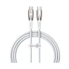 3E Grup - Baseus Glimmer Series 1 Metre 100w Type-c To Type-c Kablo Beyaz