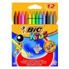 3E Grup - Bic Plastıdecor Pastel Boya 12 Li 9457645