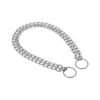 3E Grup - Doggie Eğitim Serisi Çift Sıra Boğma Zincirli Köpek Boyun Tasması - 2,5x35-45cm Chrome