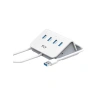 3E Grup - Fly 3408-01 4lü Usb-a + Type-c Çoğaltıcı Stand Hub