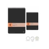 3E Grup - Gıpta Black Block A4 Pp Kapak Spiralli Bloknot Çizgili 80 Yp 6962