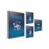 3E Grup - Gıpta Stars A4 Karton Kapak Spiralli Defter Kareli 100 Yp 6188