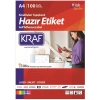 3E Grup - Kraf 99.1x34 Mm Laser Etiket 100lü Kf-2016