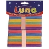 3E Grup - Luna 100 Mm Renkli Ahşap Çubuklar 100lü 601652