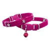 3E Grup - Markapet Kadife Kedi Boyun Tasması Yıldızlı 20-32 cm Pembe