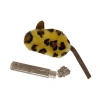 3E Grup - Markapet Kedi Oyuncağı Leopar Desenli Peluş Fare 6-10-18 cm