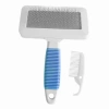3E Grup - Markapet Temizleme Aparatlı Kedi Köpek Tarağı 7 cm-14 cm Small Mavi
