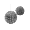 3E Grup - Nedi 30 Cm Kağıt Top Çiçek Süs Sılver W4634-2s