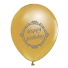 3E Grup - Nedi Baskılı Balon Elegant Metalik Gold 100lü 53351-085913
